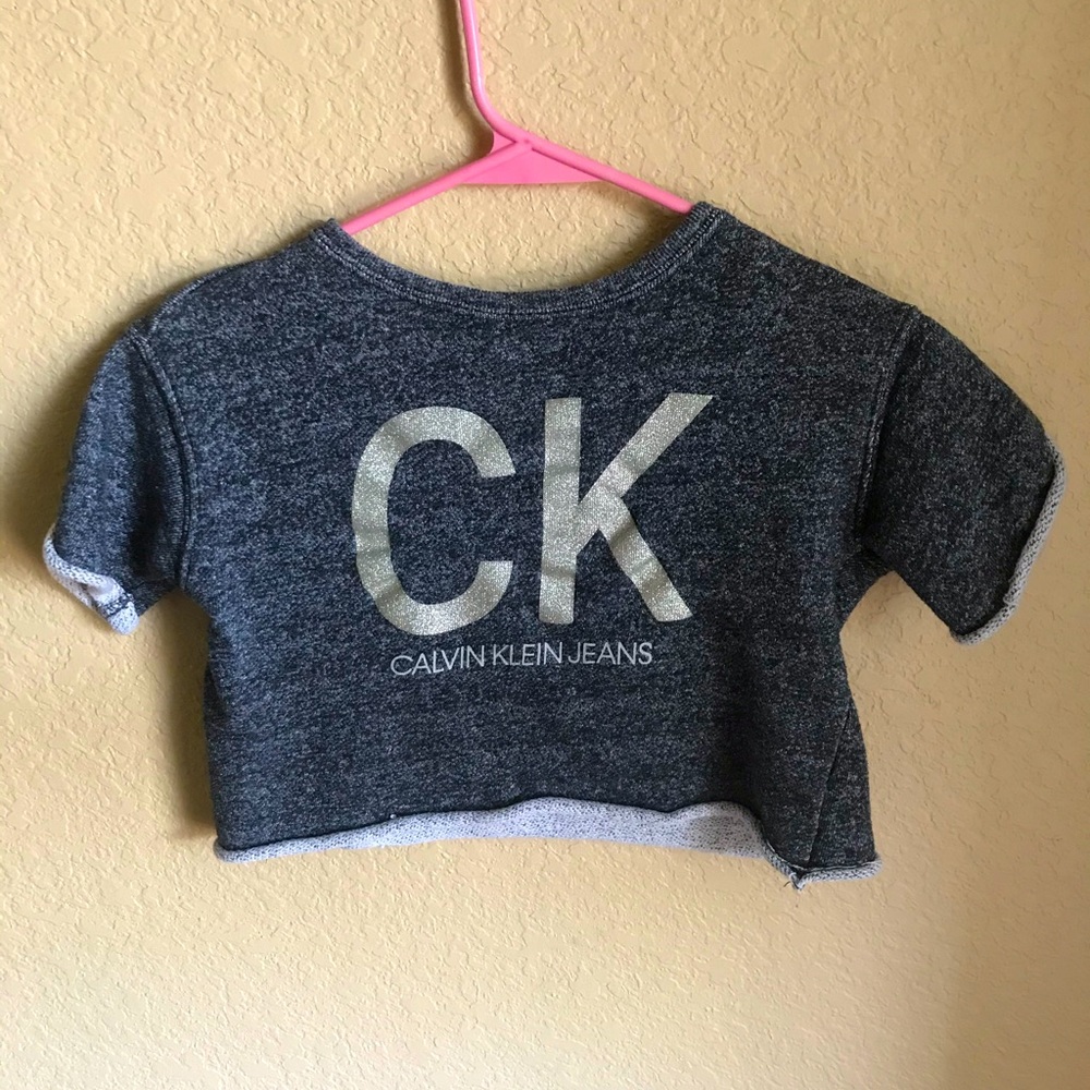 Calvin Klein, grey and silver.